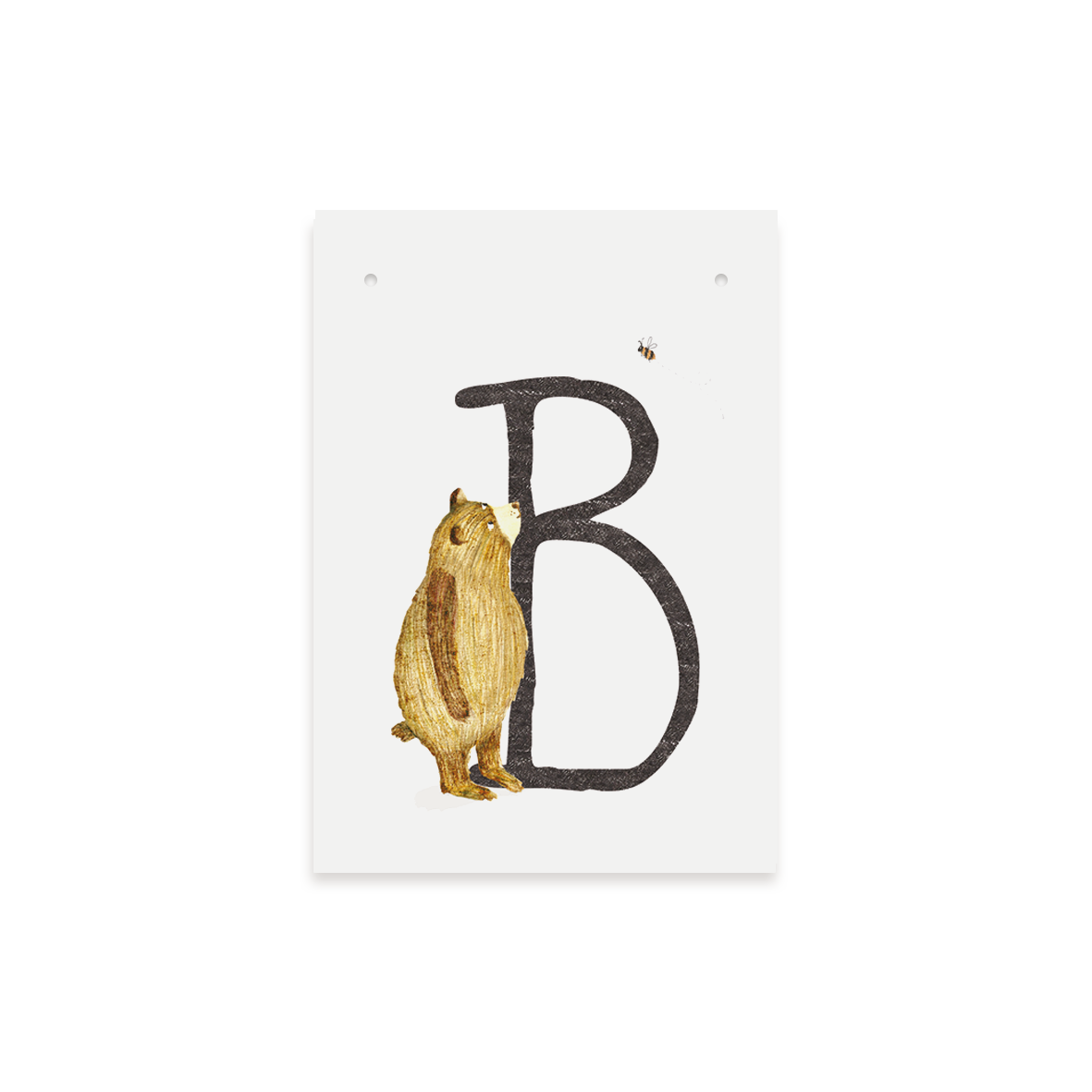 Letterkaartje B van Beer