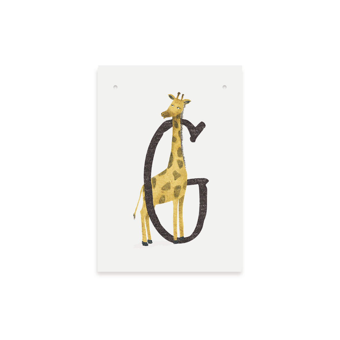 Letterkaartje G van Giraf
